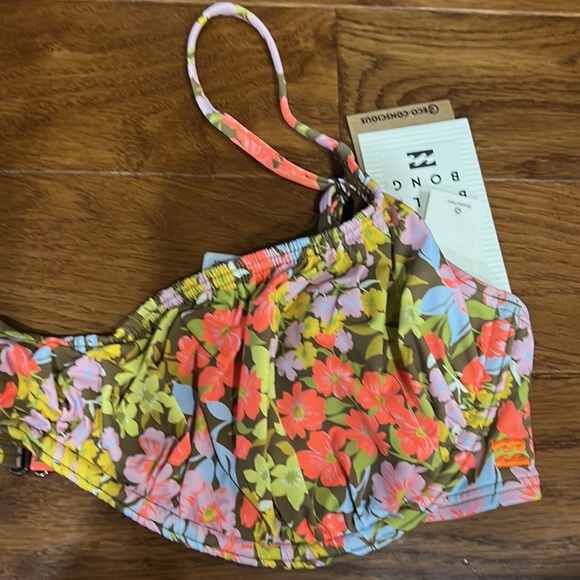 Billabong Bring On The Bliss Bralette Ruched Bikini Top XL - Picture 3 of 6